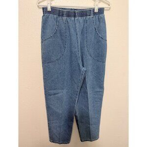 Briggs Denim Jeans Elastic Waist Blue Womans 10P